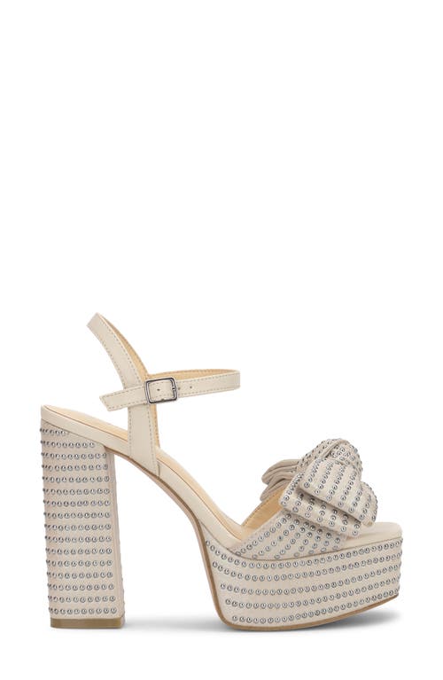 Jessica Simpson Lollien Ankle Strap Platform Sandal In Soft Ivory