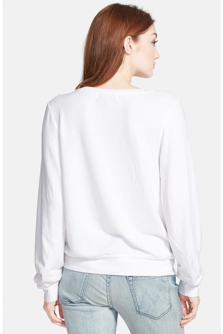 'Sparkle Heart' Sweatshirt, Alternate, color, CLEAN WHITE