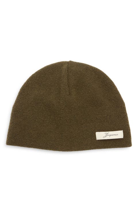 Le Bonnet Chevron Virgin Wool & Cashmere Beanie