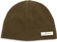 Jacquemus Le Bonnet Chevron Virgin Wool & Cashmere Beanie