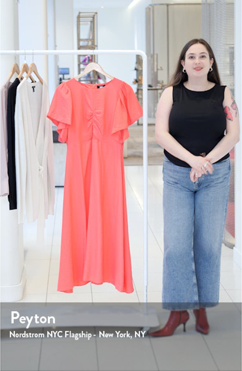 Flutter Sleeve Crinkle Dress, sales video thumbnail