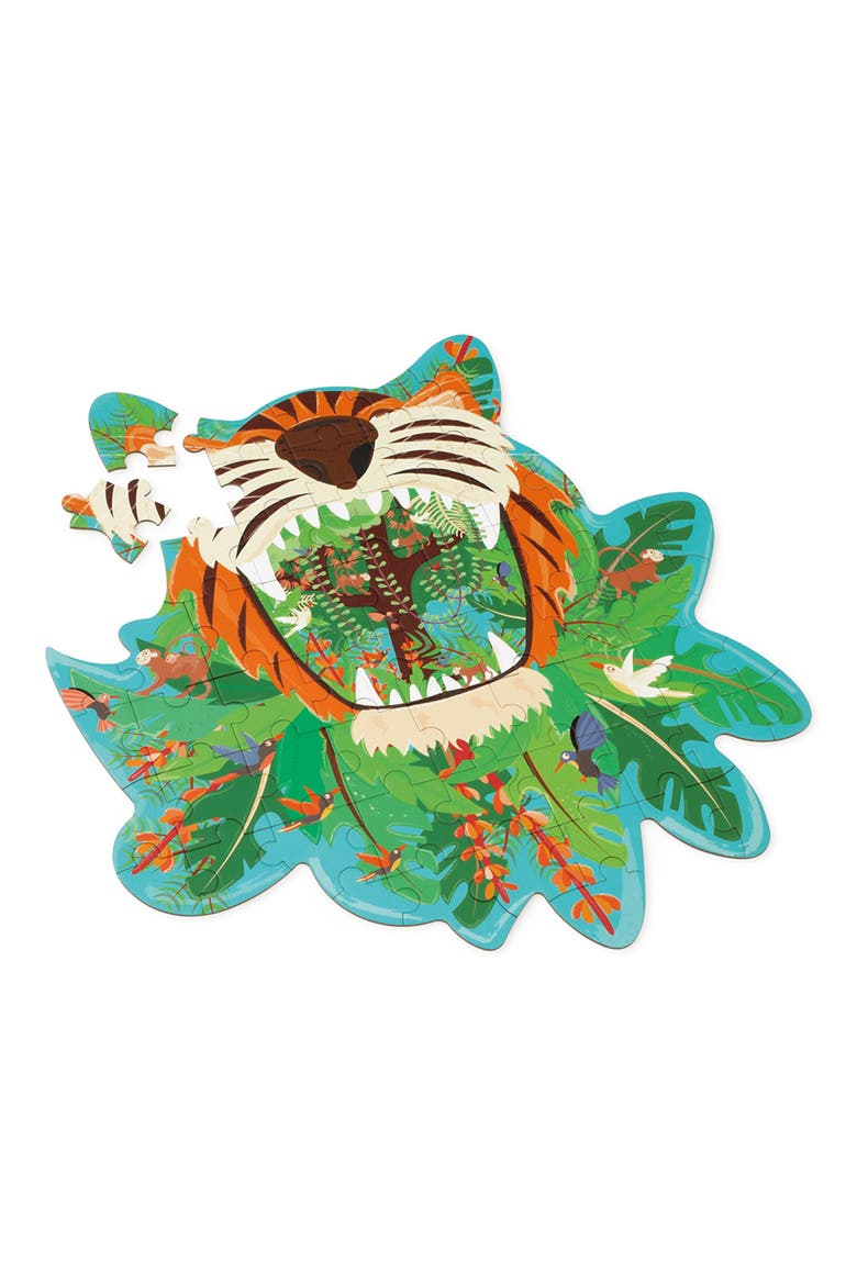 Contour Tiger 58-Piece Puzzle, Alternate, color, NO COLOR