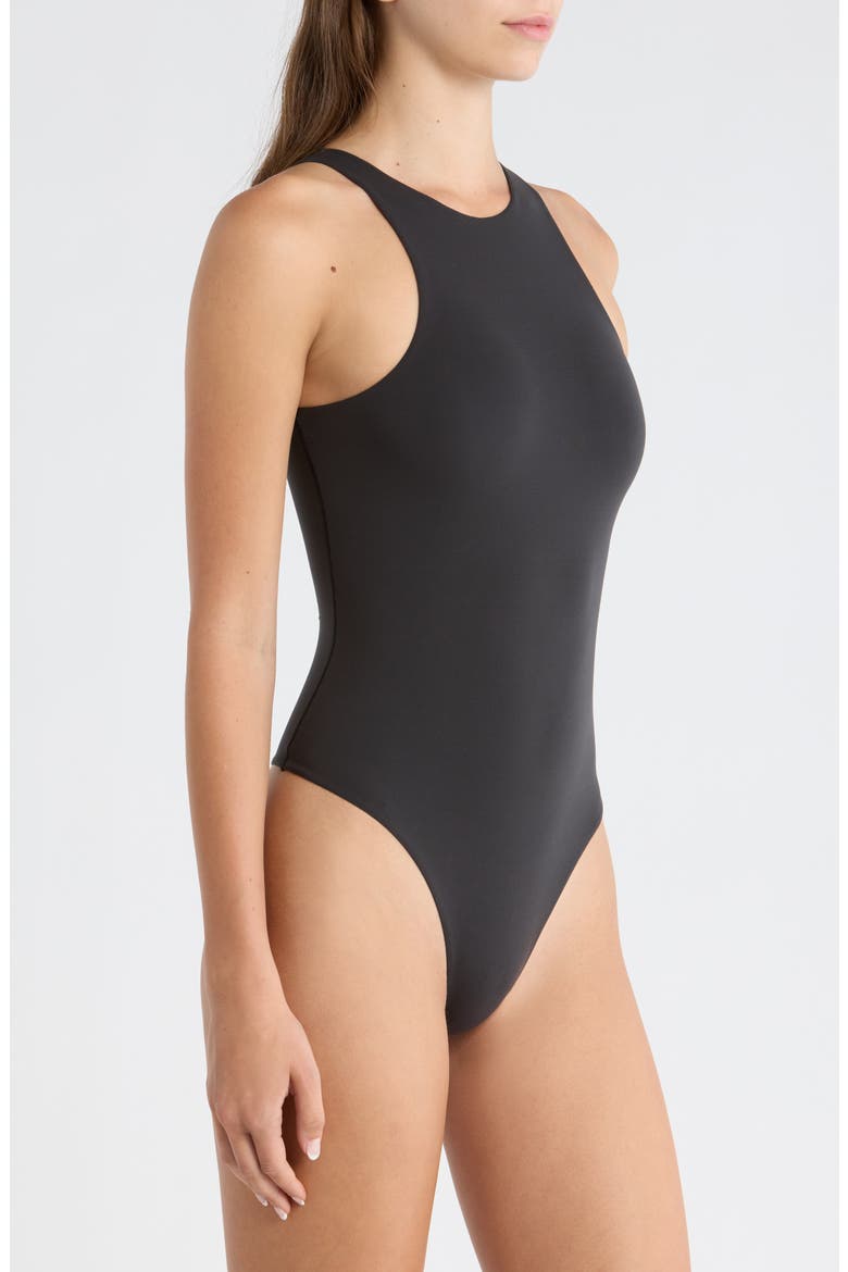 Fits Everybody High Neck Bodysuit, Alternate, color, ONYX