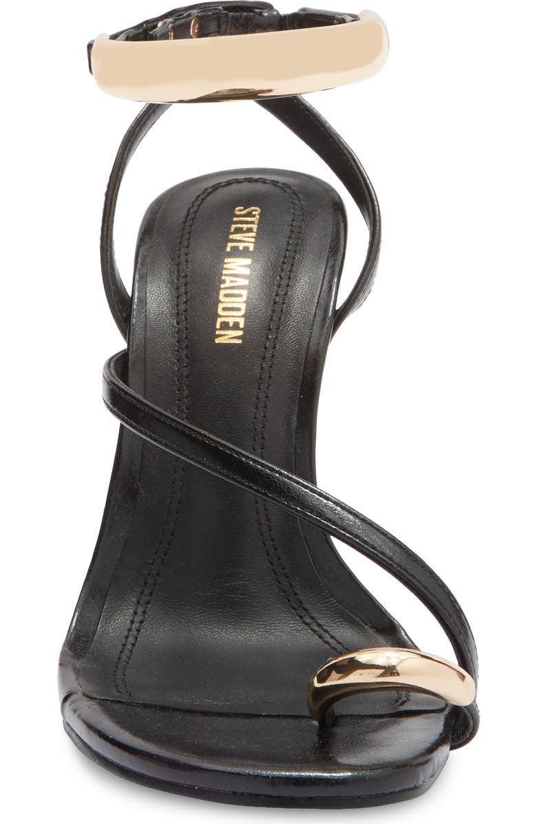 Steve Madden Tia Ankle Strap Sandal, Alternate, color, Black