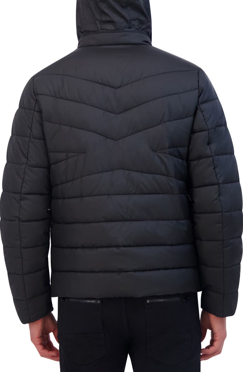 Kenneth Cole Quilted Puffer, Alternate, color, Black