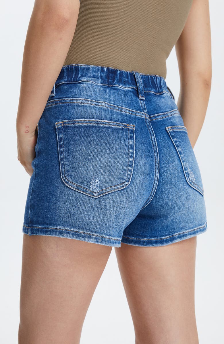 Bayeas High Waist Denim Shorts, Alternate, color, Midnight Thunder