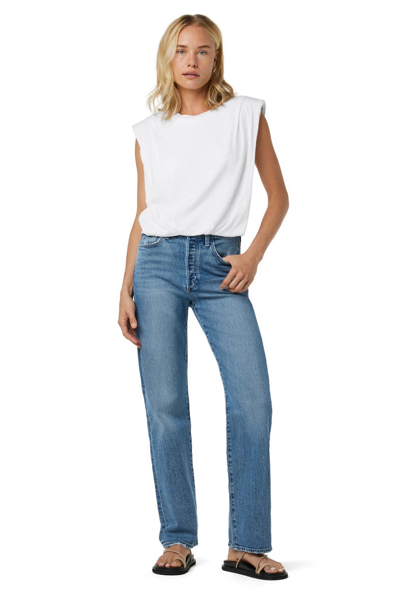 The Arden Sleeveless Cotton Blend Tank, Alternate, color, OPTIC WHITE