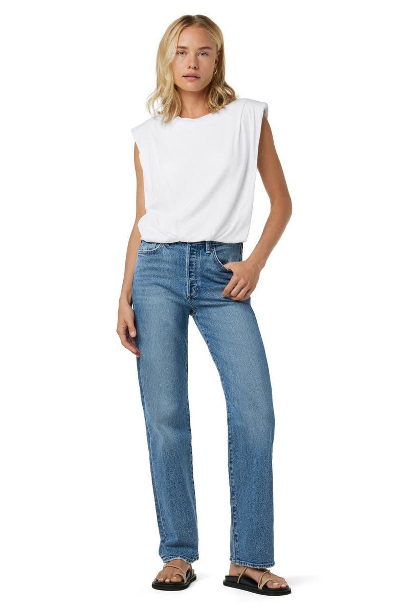 Joe's The Arden Sleeveless Cotton Blend Tank, Alternate, color, Optic White