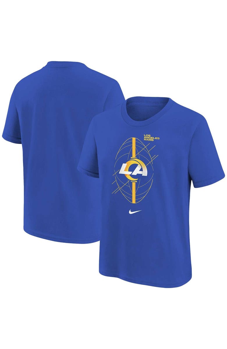 Nike Youth Nike Royal Los Angeles Rams Icon T-Shirt, Main, color, 