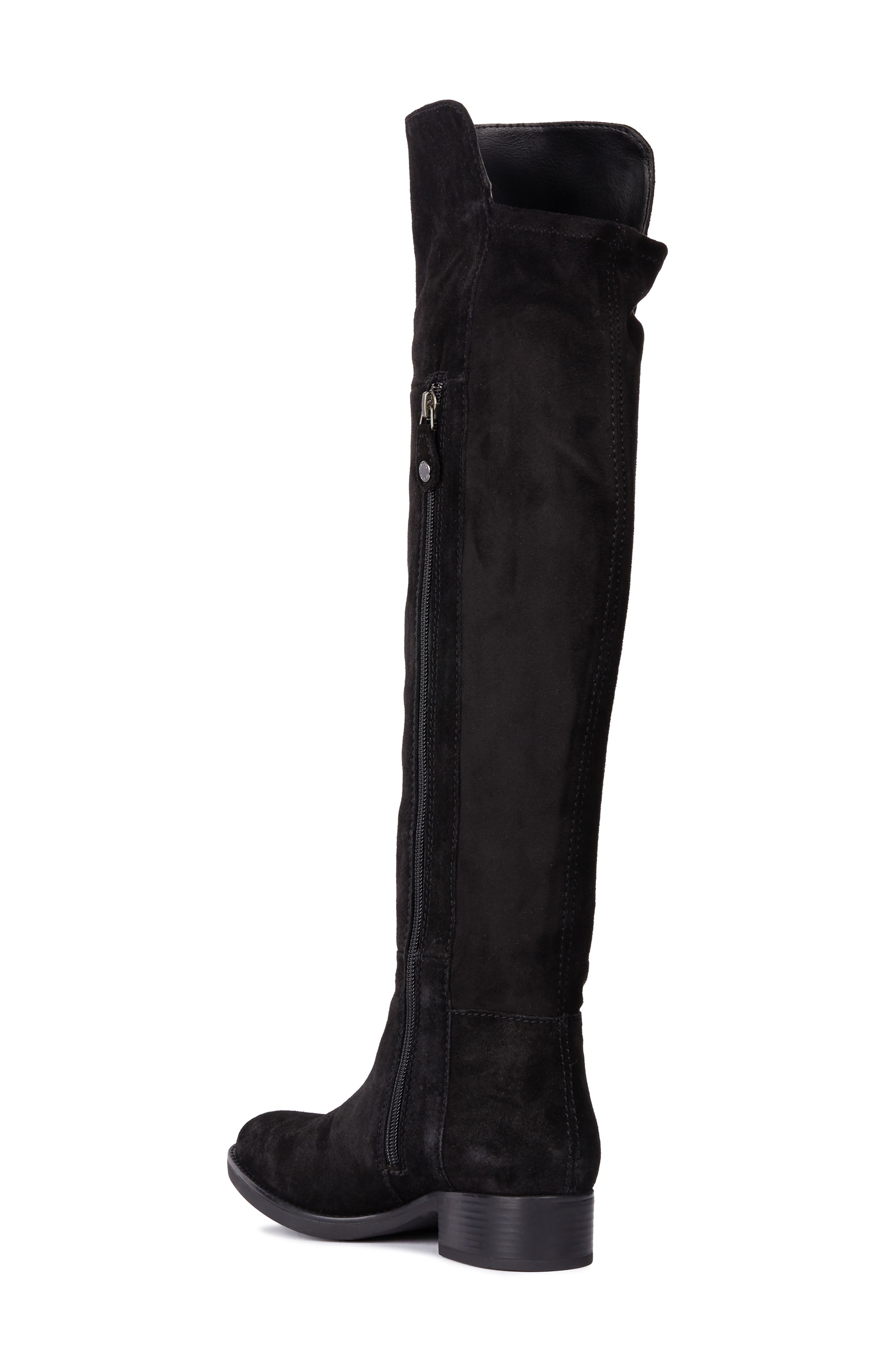 Felicity Knee High Boot, Alternate, color, BLACK SUEDE