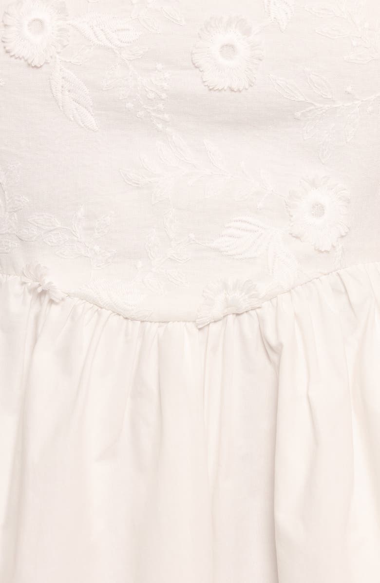 Petal & Pup Lynne Tie Strap Minidress, Alternate, color, White