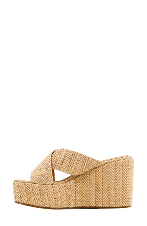 Shop Shushop Ludovica Platform Wedge Slide Sandal
