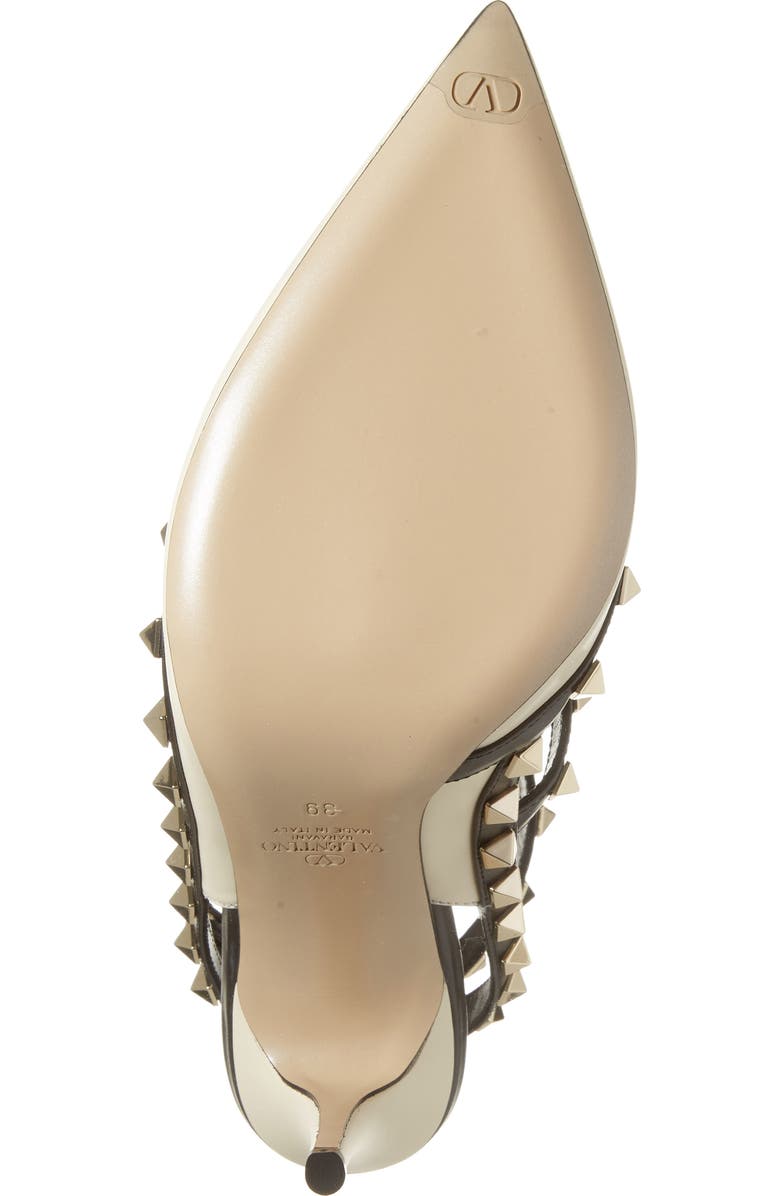 Valentino Garavani Rockstud T-Strap Pointed Toe Pump, Alternate, color,