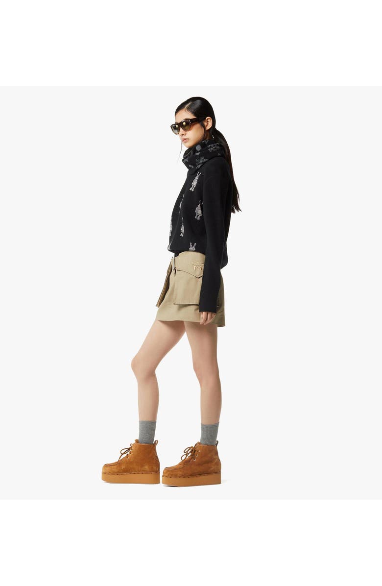 MCM Rabot Sweater in Wool Jacquard, Alternate, color, Black