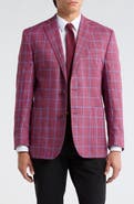 Brooks Brothers Plaid Linen Two-Button Sport Coat