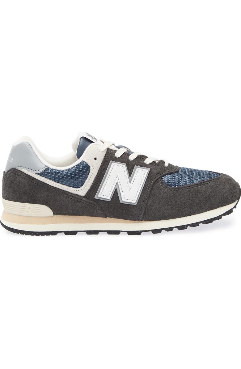 New Balance Kids
574 Classic Sneaker, Alternate, color, Black Cement/ Slate Grey