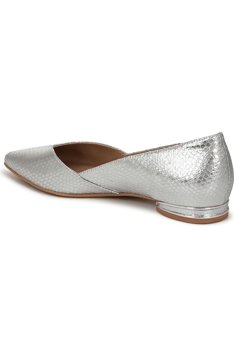 Naturalizer Havana Pointed Toe Flat, Alternate, color, Silver