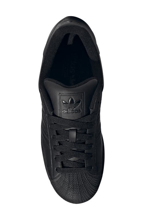 Adidas Originals Adidas Superstar Sneaker In Black/black/black
