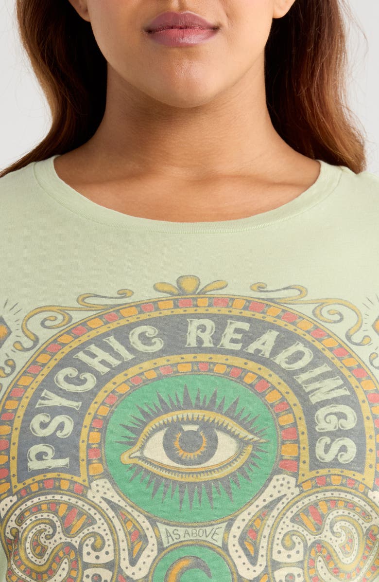 Lucky Brand Psychic Reading Classic Cotton Graphic T-Shirt, Alternate, color, Laurel Green