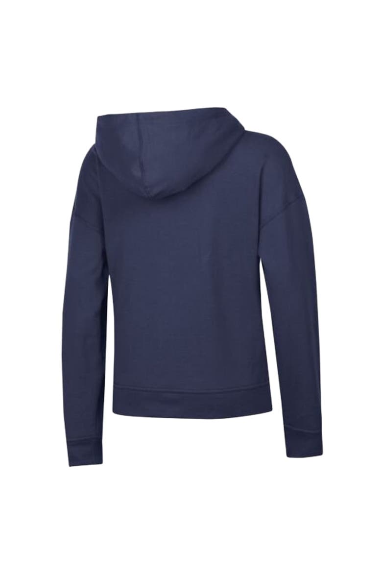 Women's Champion  Navy Montreal Canadiens Arched Pill Box Hoodie, Alternate, color, Navy