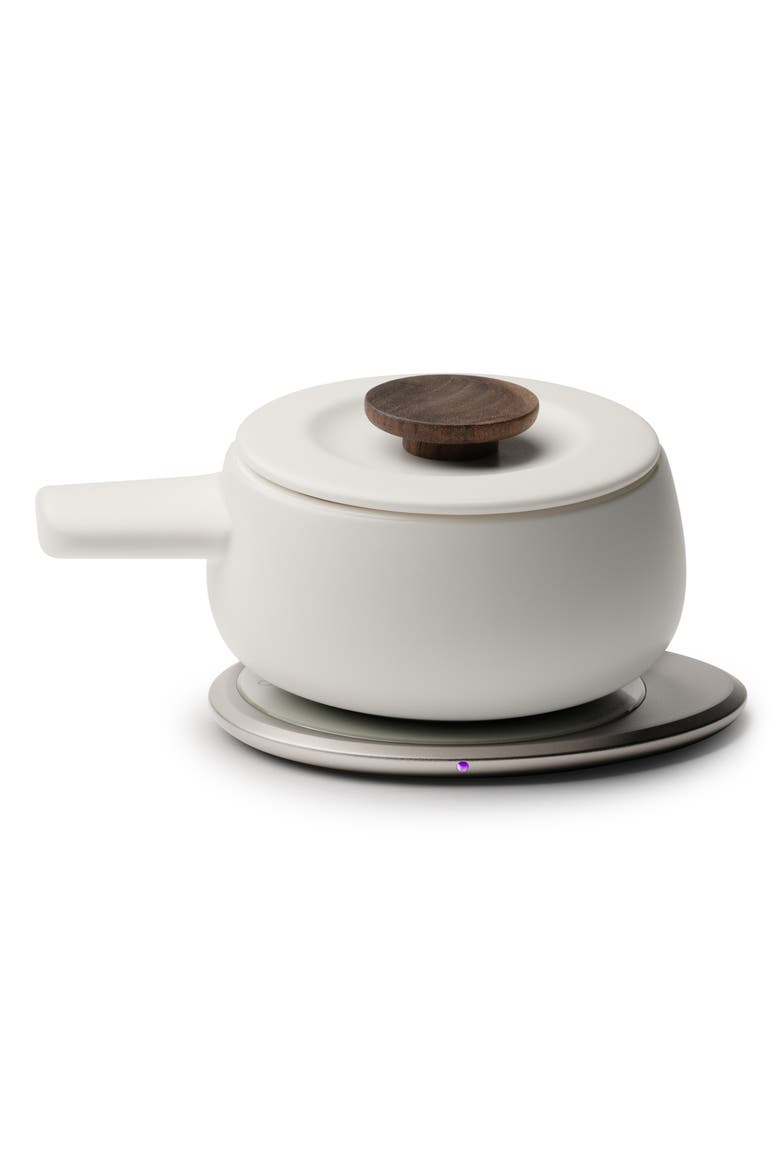 Fondi Self-Heating Fondue Set, Main, color, JASMINE WHITE