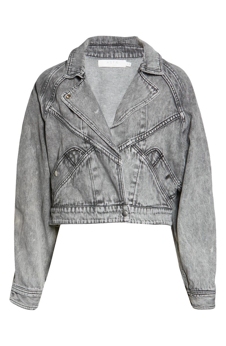 ASTR the Label Etienne Denim Jacket, Alternate, color,