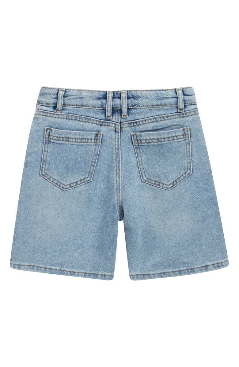 Tractr Kids' Snap Me Up Denim Shorts, Alternate, color, Indigo White