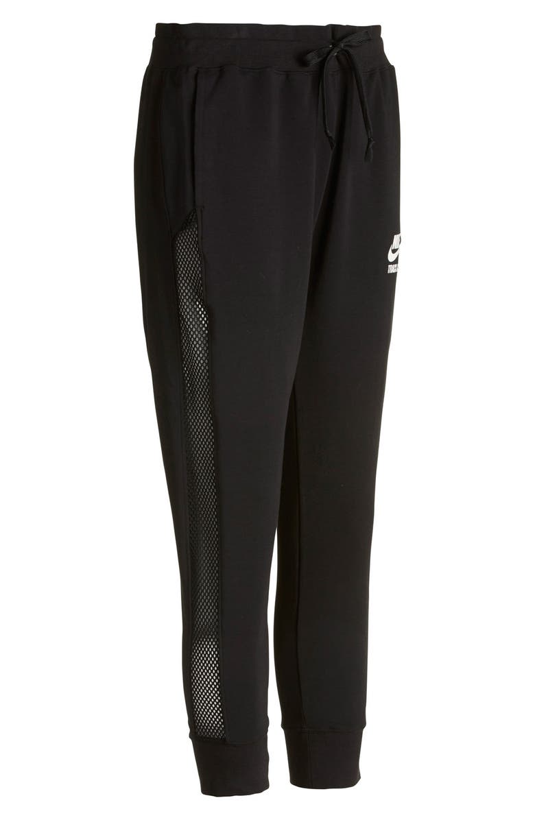 Nike 'RU Mesh Mix' Cuffed Sweatpants, Alternate, color,