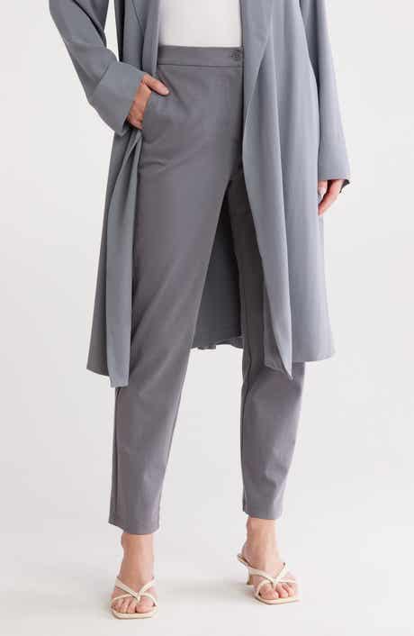 Eileen Fisher High Waist Ponte Knit Slim Ankle Pants