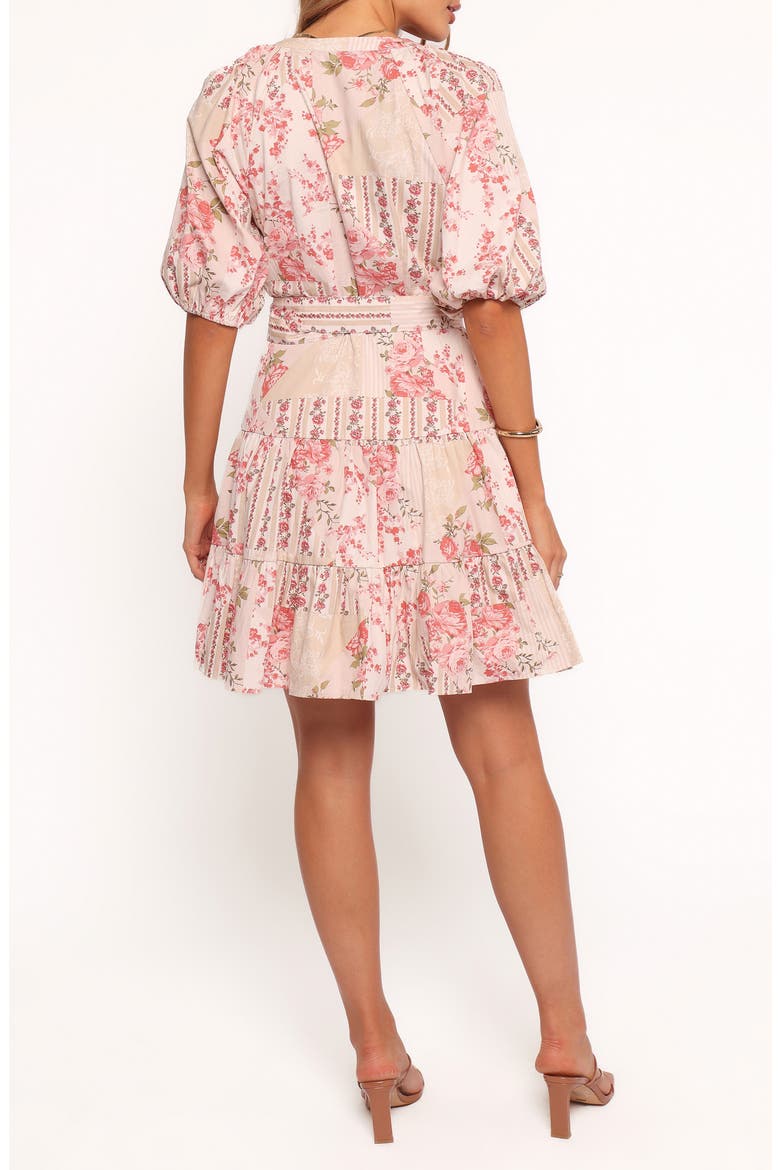 Columbia Floral Print Belted Dress, Alternate, color, SOFT CAMELLIA