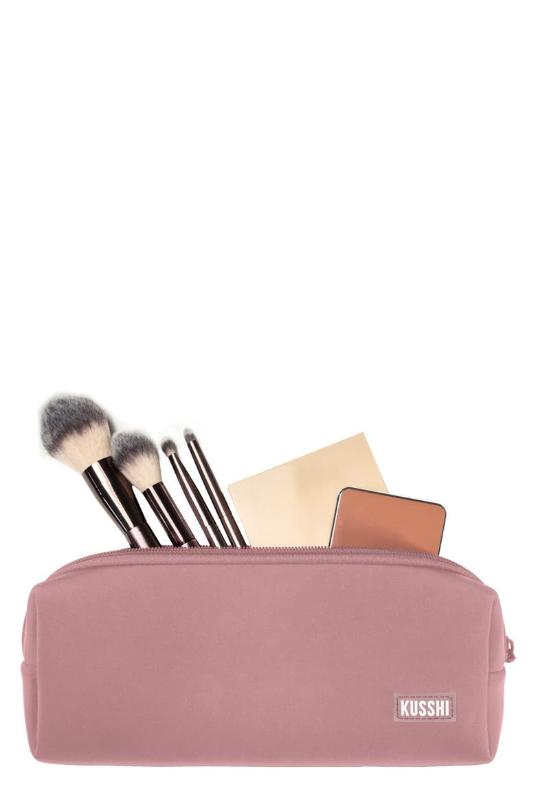 Essentials Cosmetics Pouch, Main, color, MAUVE/ STONE