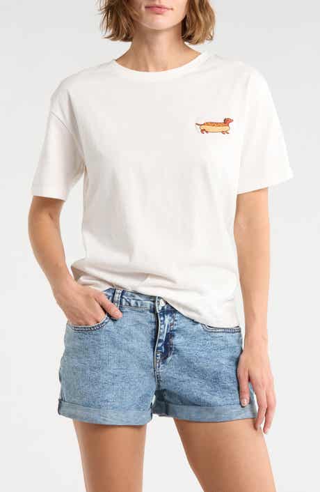 C & C California Toni Boxy Cotton Crop Tee