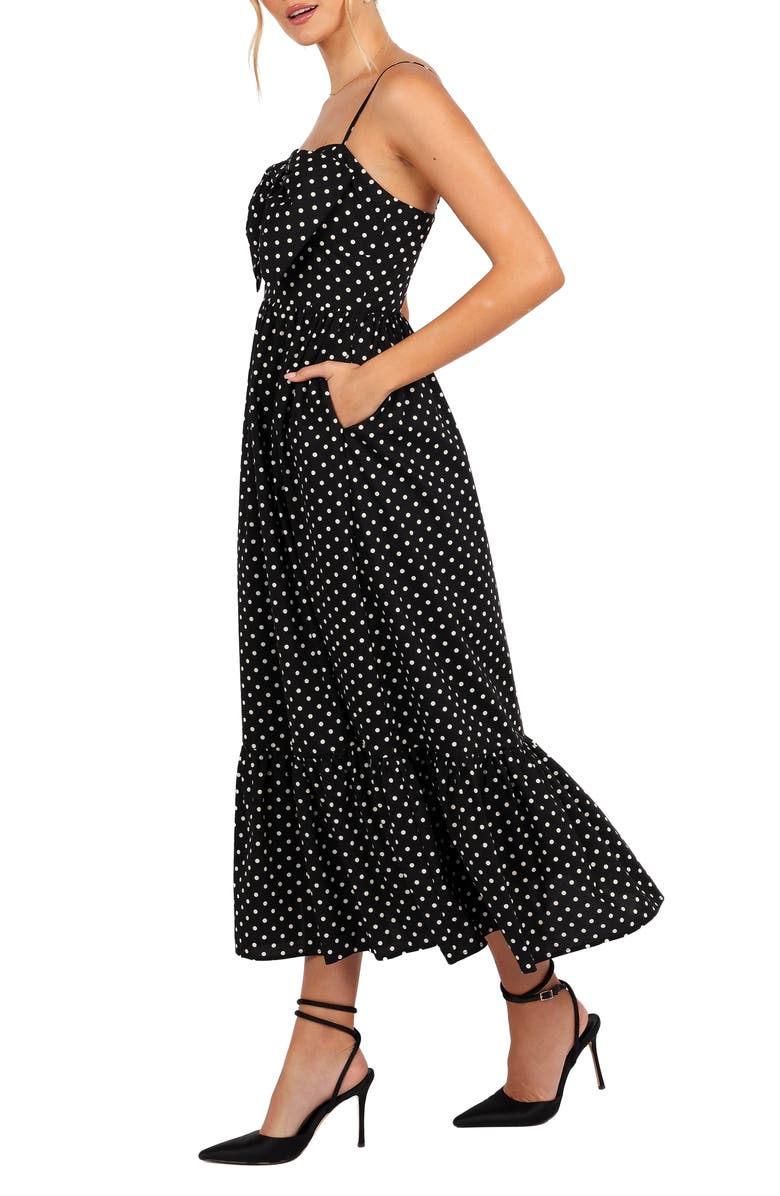 Petal & Pup Hailee Polka Dot Maxi Dress, Alternate, color, Black Polka Dot