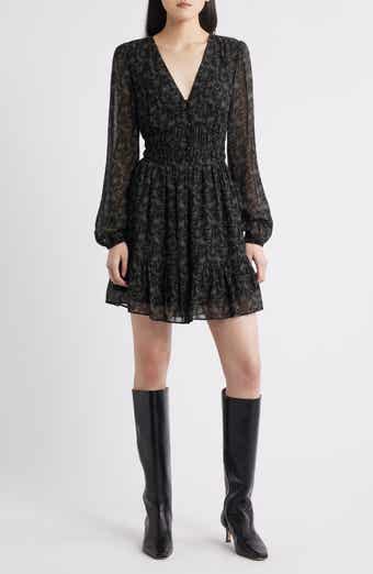 PAIGE Brasserie Long Sleeve Minidress