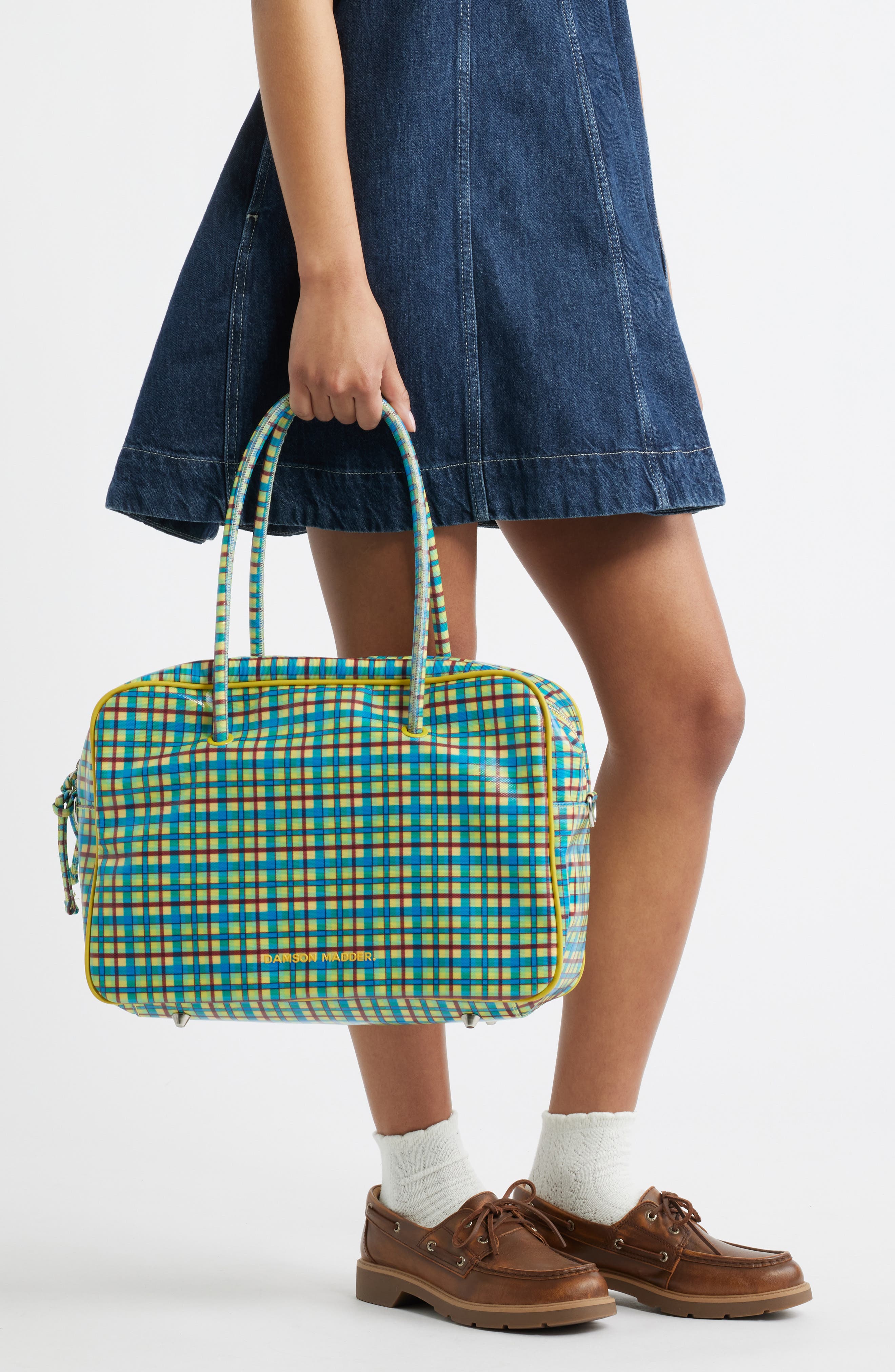 Damson Madder Truro Coated Holdall Shoulder Bag, Alternate, color, Green Multi