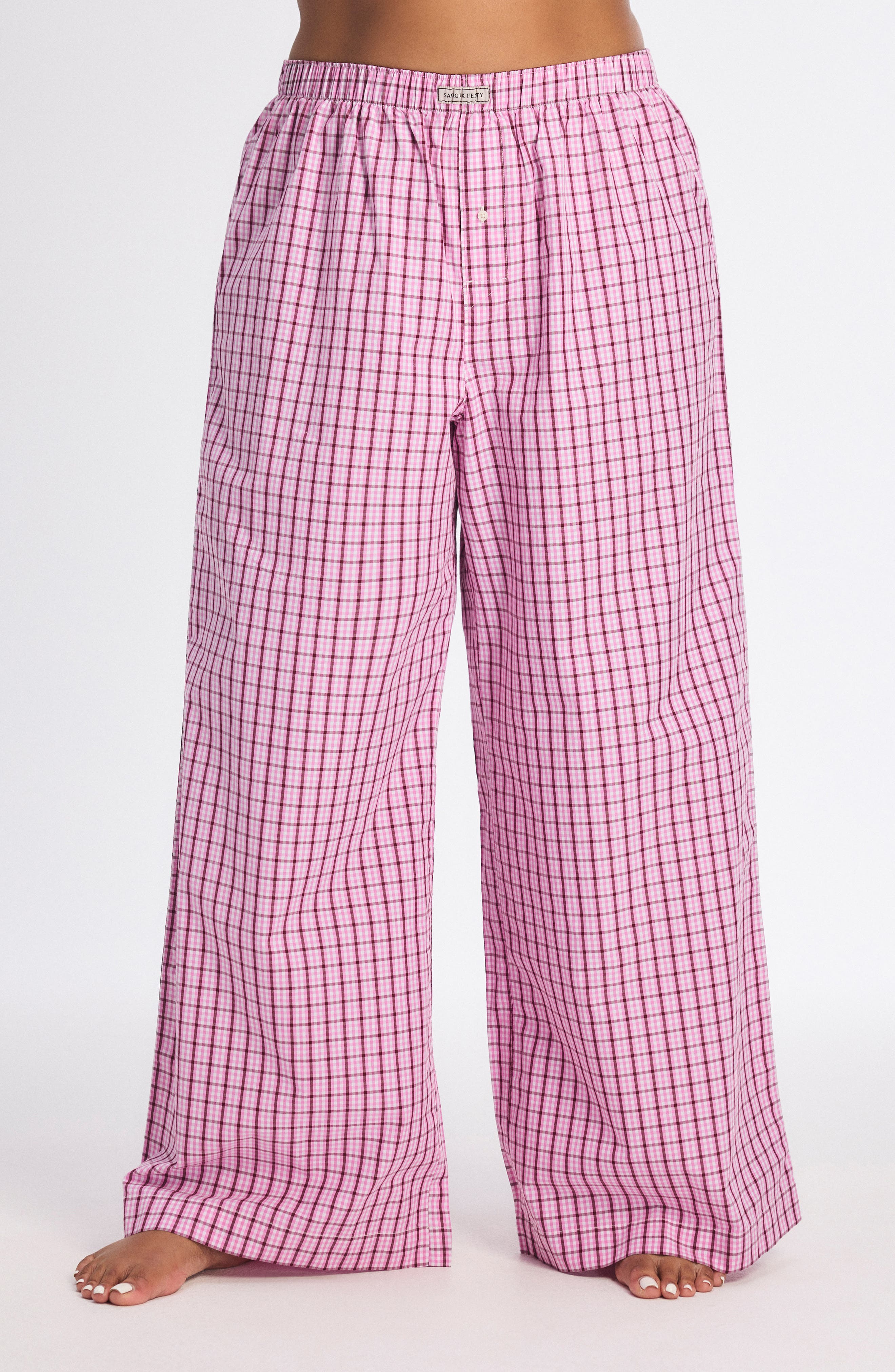 selected TULIP PINK PLAID BEHAVIOR