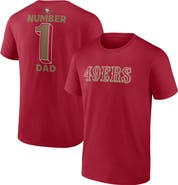 Logo Athletic Men's Logo Athletic Scarlet San Francisco 49ers #1 Dad Jersey T-Shirt