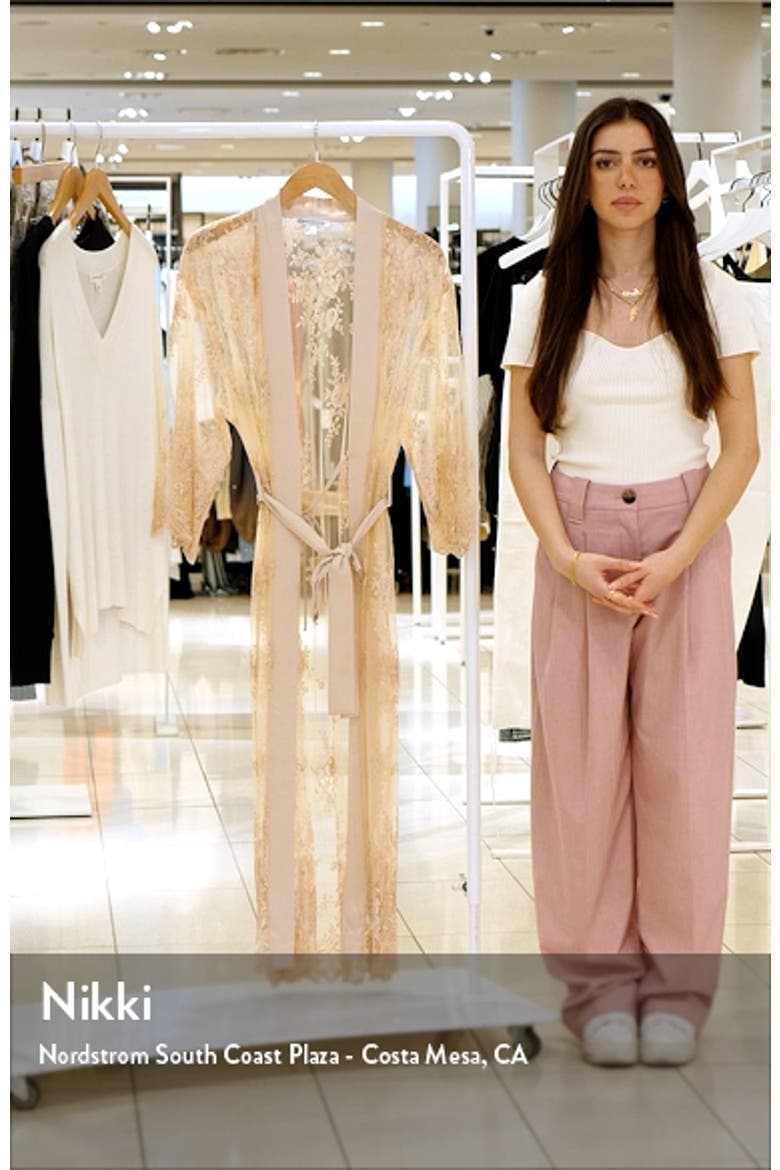 Darling Sheer Lace Robe video