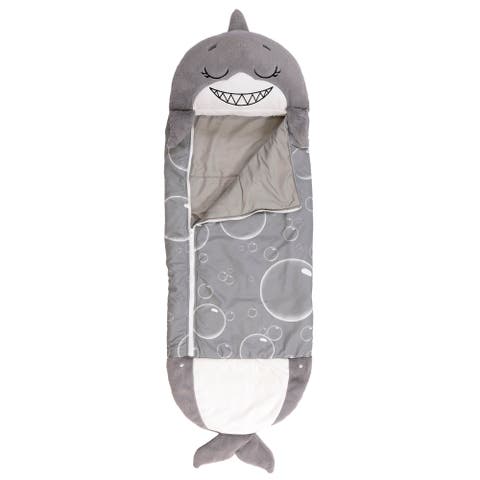 Grey Shark 2 in 1 Pillow & Sleeping Bag Medium, 54 inch x 20 inch