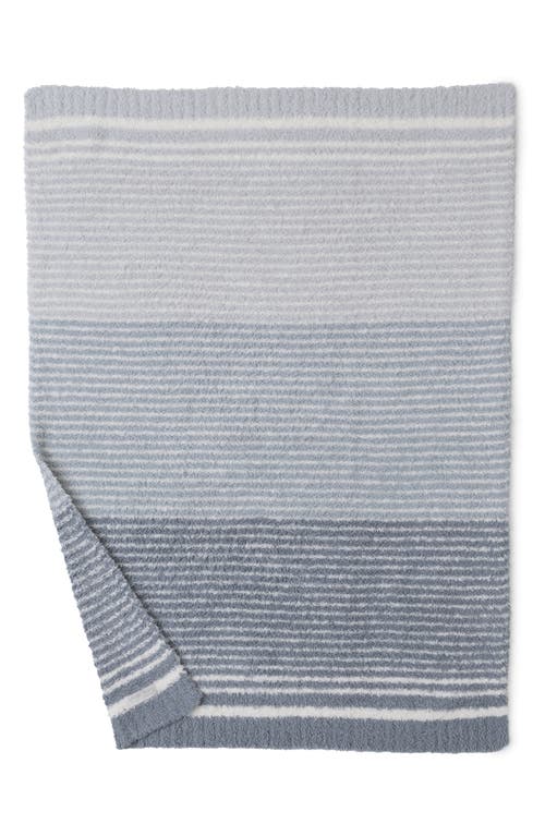 Barefoot Dreams Cozychic® Gradient Stripe Stroller Blanket In Platinum Multi