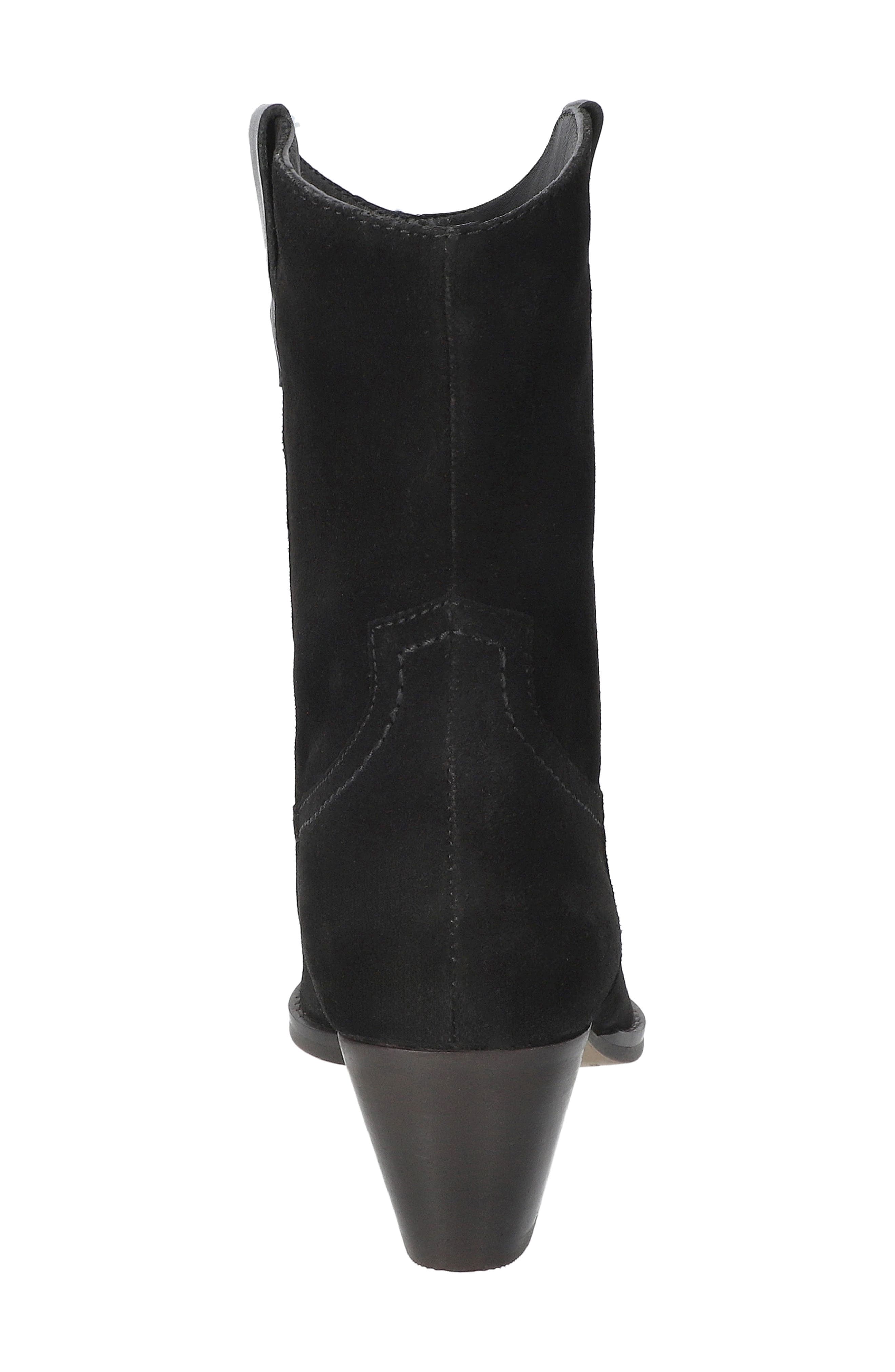 Frontier Western Boot, Alternate, color, BLACK SUEDE LEATHER