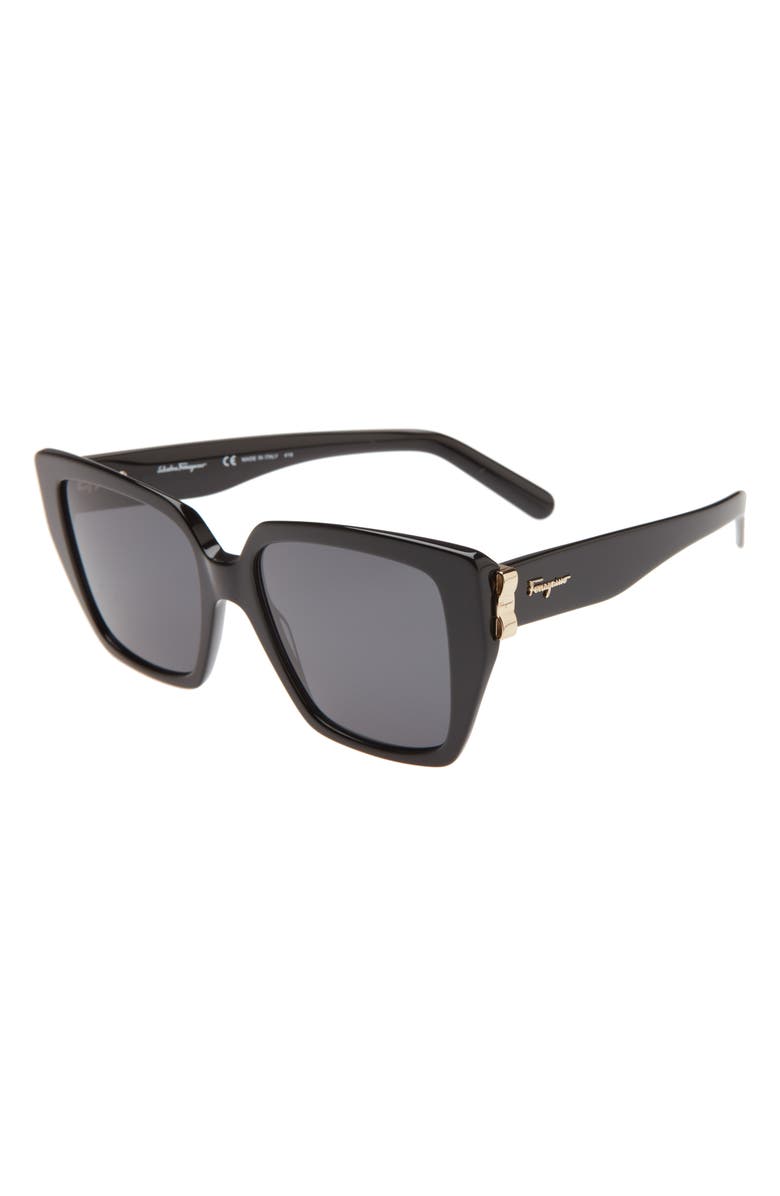 FERRAGAMO Vara 55mm Square Sunglasses, Alternate, color, 