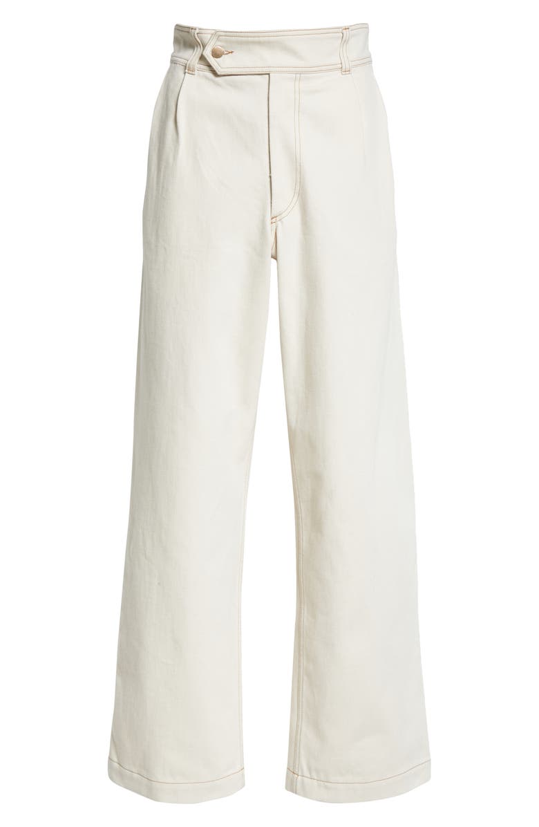 Wales Bonner Kwaku Workwear Wide Leg Jeans, Alternate, color, 
