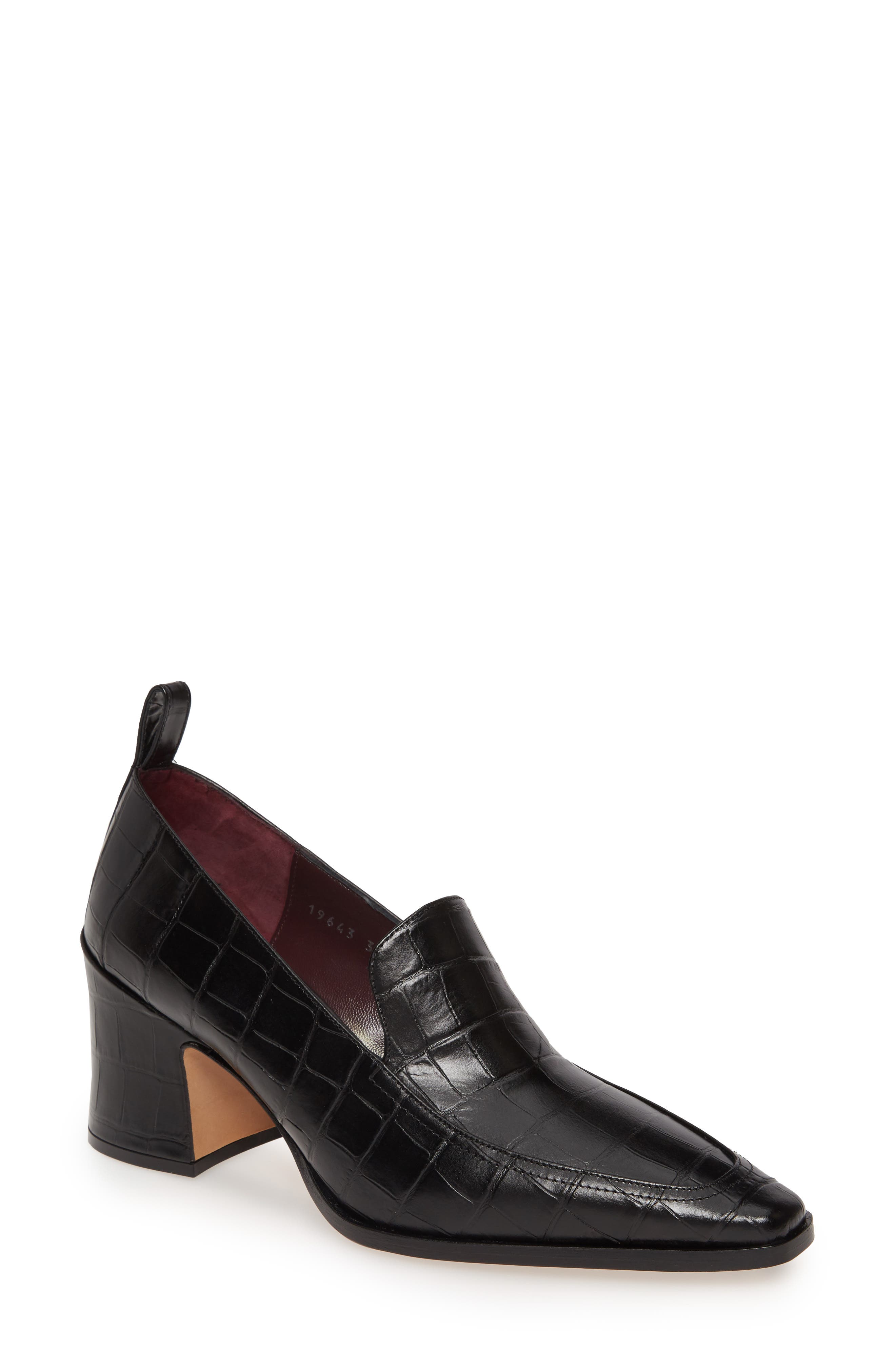 Dries Van Noten Block Heel Loafer Pump, Main, color, 