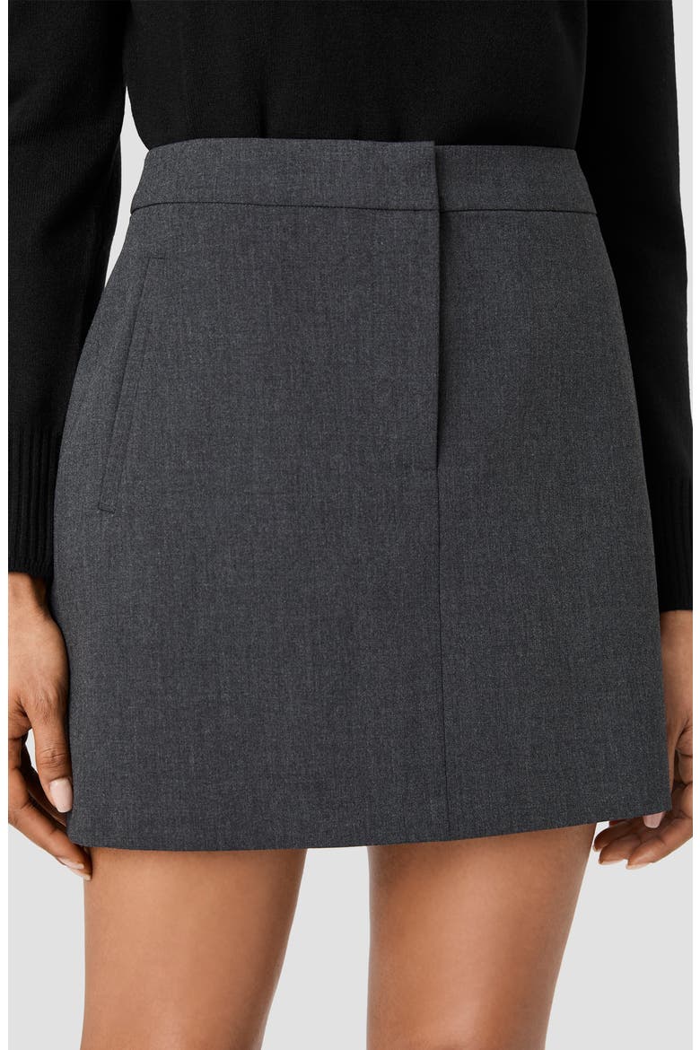 Tavi Crosshatch Miniskirt, Alternate, color, GRAPHITE