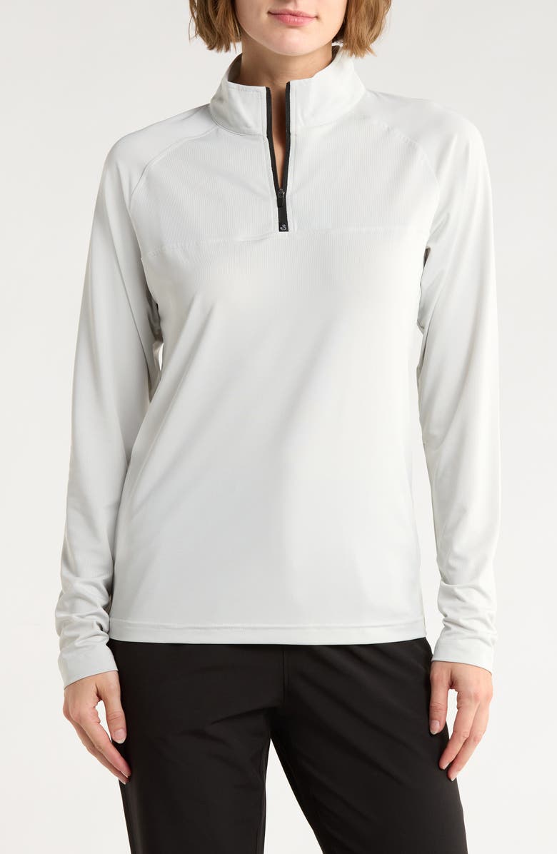 Swannies Cook Quarter Zip Pullover, Main, color, Glacier