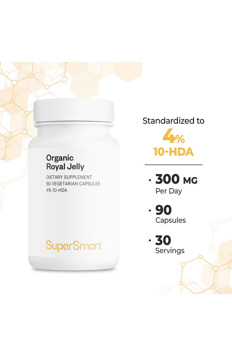 SuperSmart Organic Royal Jelly 300mg, Alternate, color, NO COLOR