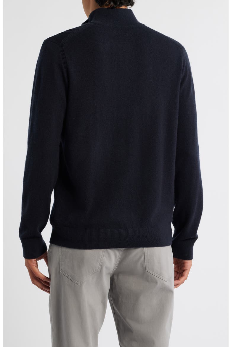 Quarter Zip Cashmere Sweater, Alternate, color, COASTAL