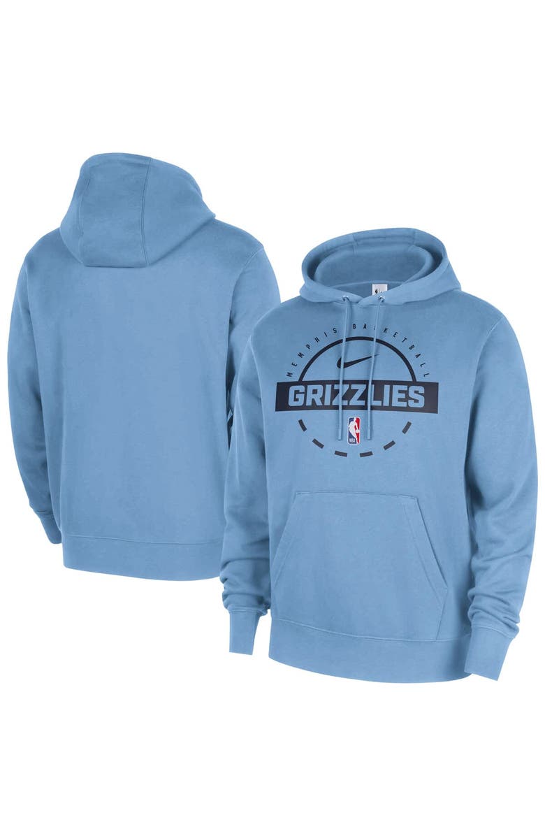 Nike Men's Nike Light Blue Memphis Grizzlies 2025/26 Authentic Practice Club Pullover Hoodie, Main, color, Light Blue