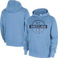 Nike Men's Nike Light Blue Memphis Grizzlies 2025/26 Authentic Practice Club Pullover Hoodie